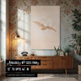 Owl Under Full Moon - Caspar David Friedrich Night Sky with Sepia Forest canvas wall art
