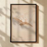 Owl Under Full Moon - Caspar David Friedrich Night Sky with Sepia Forest canvas wall art - Image 2