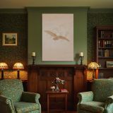 Owl Under Full Moon - Caspar David Friedrich Night Sky with Sepia Forest canvas wall art - Image 4