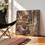Oxenbridge Pond (1927-28) painting in high resolution by Paul Nash — room mockup view 2