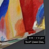 Painting with Green Center (1913) high resolution art by Wassily Kandinsky — room mockup view 5