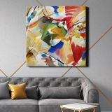 Painting with Green Center (1913) high resolution art by Wassily Kandinsky — room mockup view 21