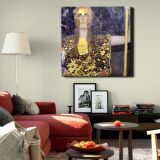 Pallas Athena (1898) famous painting Gustav Klimt — room mockup view 22