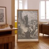 Paul at Ephesus - Book Burning and Preaching Scene by Gustave Dore canvas wall art - Image 7