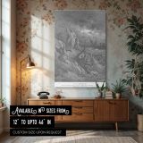 Paul Is Shipwrecked - Sea Storm Scene by Gustave Dore canvas wall art