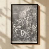 Paul Rescued from Mob - Roman Soldiers Save Apostle by Gustave Dore canvas wall art - Image 2