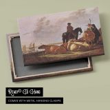 Peasants with Four Cows by Aelbert Cuyp - canvas rear frame and hanging hardware