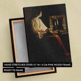 Penitent Magdalen - Candlelight and Skull Chiaroscuro Scene By Georges de La Tour canvas wall art - Image 6