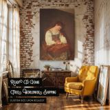 Penitent Magdalene - Caravaggio Repentant Woman with Pearls and Soft Shadows canvas wall art - Image 3