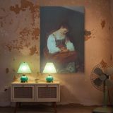 Penitent Magdalene - Redemption Scene in Pearls by Caravaggio canvas wall art - Image 5