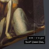 Percival Delivering Belisane from the Enchantment of Urma by Henry Fuseli - canvas surface and wrapped edge detail