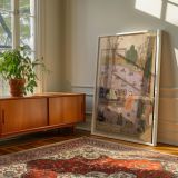 Persian Garden Feast - Iranian Miniature with Pink Ground and Robes canvas wall art - Image 6