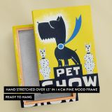 Pet Show - Bold Graphic Dogs & Cats in Playful Design canvas wall art - Image 6