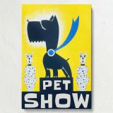 Pet Show - Bold Graphic Dogs & Cats in Playful Design canvas wall art - Image 7