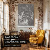 Peter Denies Jesus - Courtyard Scene by Gustave Dore canvas wall art - Image 3