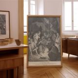 Peter Denies Jesus - Courtyard Scene by Gustave Dore canvas wall art - Image 7