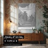 Peter in House of Cornelius - Acts 10 Vision Scene by Gustave Dore canvas wall art