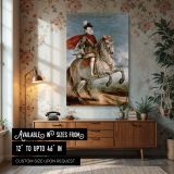 Philip III Equestrian - Velazquez Royal Rider in Bold Stance canvas wall art