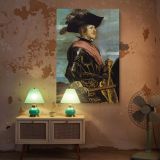 Philip IV Equestrian - Velazquez Portrait with Hat and Ceremonial Pink Sash canvas wall art - Image 5