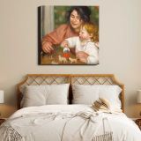 Pierre-Auguste Renoir's Child with Toys , Gabrielle and the Artist's Son, Jean (1895-1896) painting in high resolution — alternate room view
