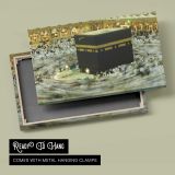 Pilgrims Circling the Kaaba - canvas rear frame and hanging hardware