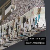 Pilgrims Encircling the Kaaba Courtyard - canvas surface and wrapped edge detail
