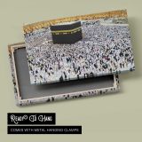 Pilgrims Gathered around the Kaaba - canvas rear frame and hanging hardware