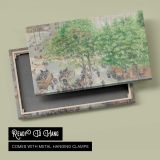 Place Du Theatre-francais. Spring by Camille Pissarro - canvas rear frame and hanging hardware