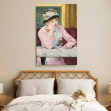 Plum Brandy - French Impressionist Cafe Scene by Edouard Manet canvas wall art