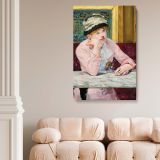 Plum Brandy - French Impressionist Cafe Scene by Edouard Manet canvas wall art - Image 2