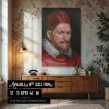 Pope Innocent X - Velazquez Vivid Red Robe and Piercing Eyes canvas wall art
