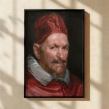 Pope Innocent X - Velazquez Vivid Red Robe and Piercing Eyes canvas wall art - Image 2