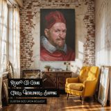 Pope Innocent X - Velazquez Vivid Red Robe and Piercing Eyes canvas wall art - Image 3