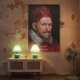 Pope Innocent X - Velazquez Vivid Red Robe and Piercing Eyes canvas wall art - Image 5
