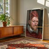 Pope Innocent X - Velazquez Vivid Red Robe and Piercing Eyes canvas wall art - Image 6