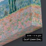 Poppy Field by Claude Monet - canvas surface and wrapped edge detail