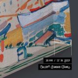 Port by Andre Derain - canvas surface and wrapped edge detail