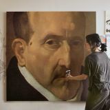 Portrait Detail by Diego Velázquez — room mockup view 3
