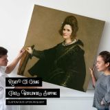 Portrait of a Lady by Diego Velázquez — room mockup view 4