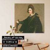 Portrait of a Lady by Diego Velázquez — room mockup view 6