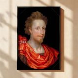 Portrait of a Man in Classical Costume - Renaissance Nobleman by Marcus Gheeraerts II canvas wall art - Image 2