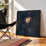 Portrait of a Woman in Black — room mockup view 2