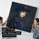 Portrait of a Woman in Black — room mockup view 4