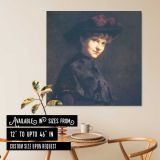 Portrait of a Woman in Black — room mockup view 6