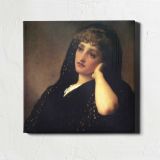 Portrait of a Young Woman by Frederic Leighton — room mockup view 1