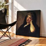 Portrait of a Young Woman by Frederic Leighton — room mockup view 2