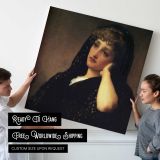 Portrait of a Young Woman by Frederic Leighton — room mockup view 4
