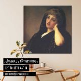 Portrait of a Young Woman by Frederic Leighton — room mockup view 6