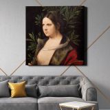 Portrait of a Young Woman (Laura) (1506) — room mockup view 21