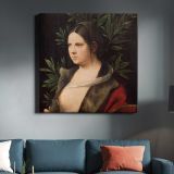 Portrait of a Young Woman (Laura) (1506) — room mockup view 3